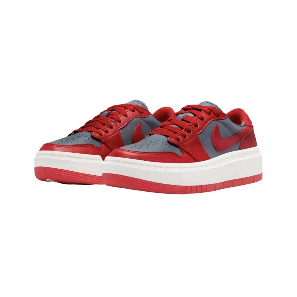 Jordan Low-Top Sneakers in Red and Gray